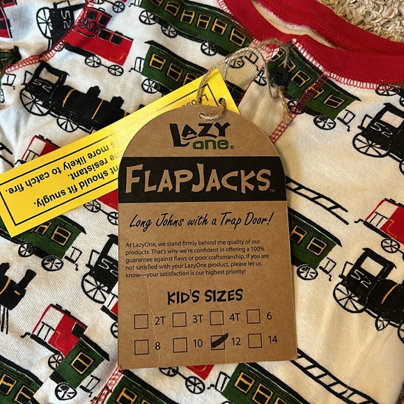 Lazy One Flap Jacks long johns with trap door pajamas. - Picture 3 of 8